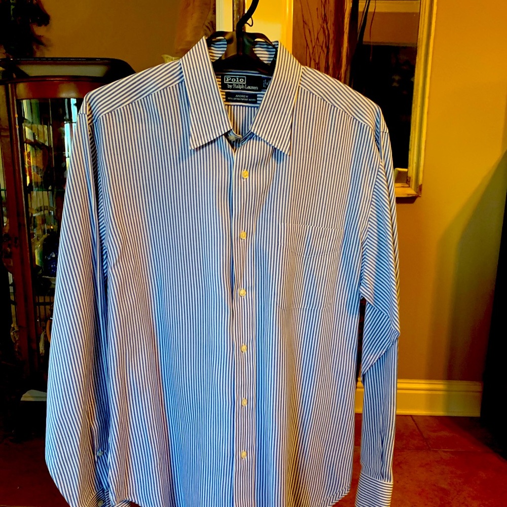 Men’s Polo button down collared long sleeve shirt